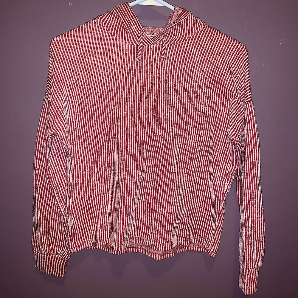 Caution to the Wind Stripped Sweater